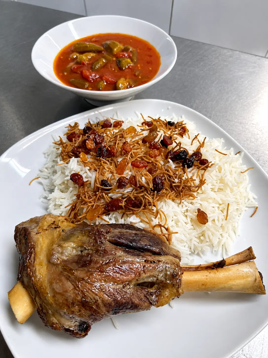 Lammlägg & basmati